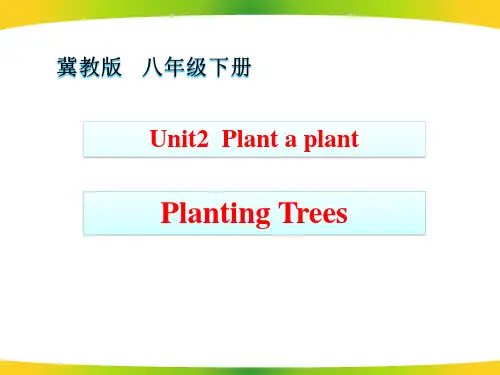 《Planting Trees》Plant a Plant PPT教学课件