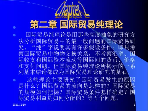 第二章 国际贸易纯理论PPT教学课件