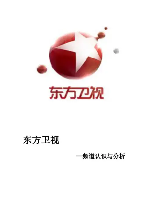 东方卫视频道综合认识与分析模板