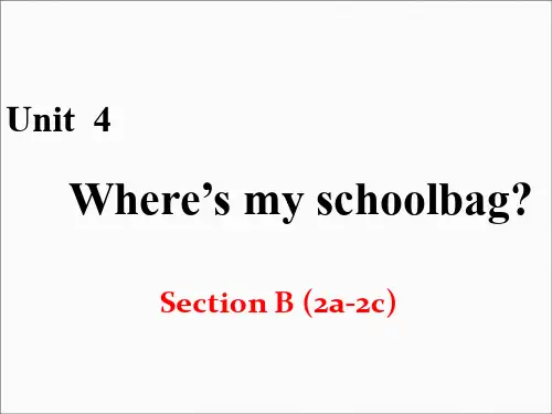 人教版七年级英语上册：Unit4  第五课时Section B(2a~2c)3