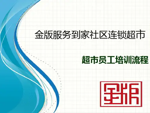 超市员工培训流程 PPT课件