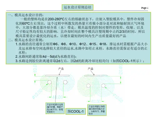 模具运水设计原则