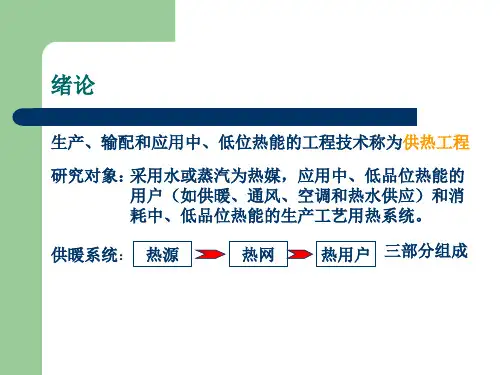 供热工程全套ppt课件