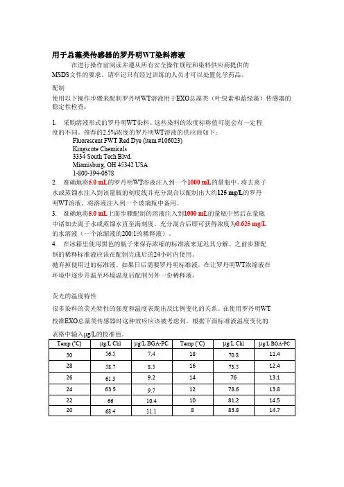 EXO罗丹明配方