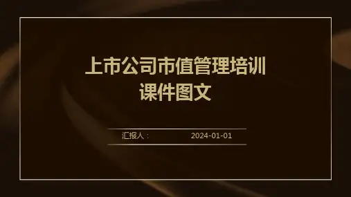 上市公司市值管理培训课件图文