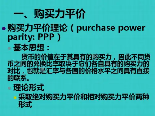 国际金融基本理论