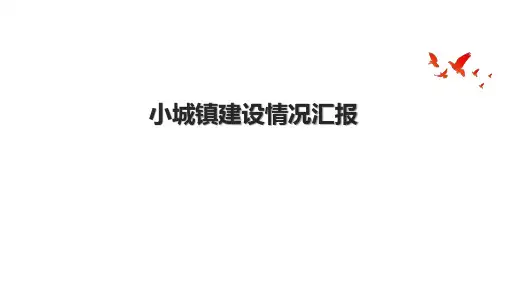 小城镇建设情况汇报