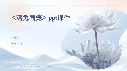 《鸡兔同笼》ppt课件