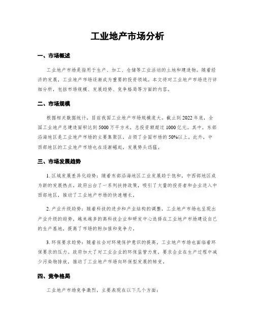 工业地产市场分析
