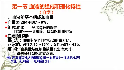 生理学课件血液PPT课件课件