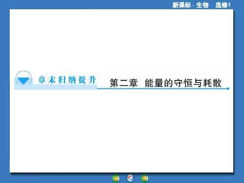 物理选修【1-2】第二章：能量的守恒与耗散-章末归纳提升ppt课件 