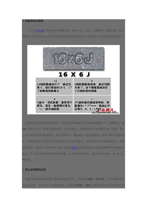 轮毂的相关参数