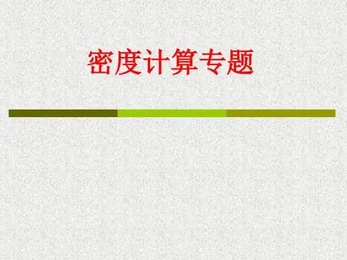 密度计算专题)