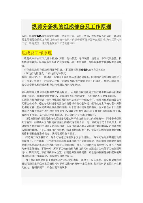 元通1650分条机原理
