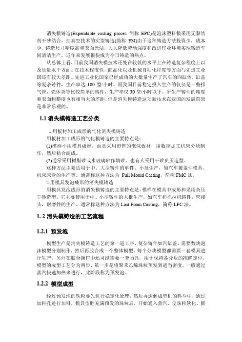 消失模铸造与成本分析