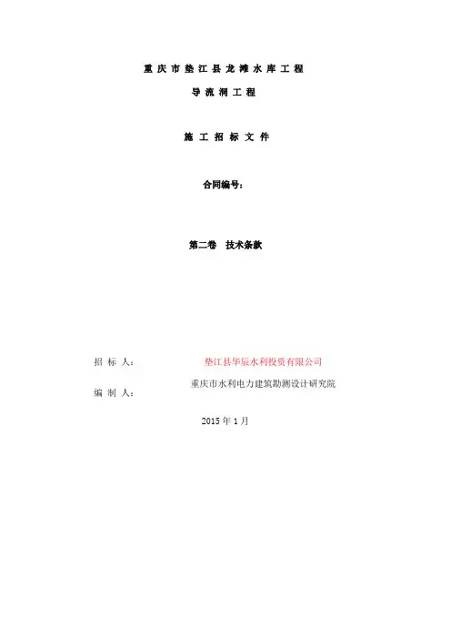 重庆市垫江县龙滩水库工程