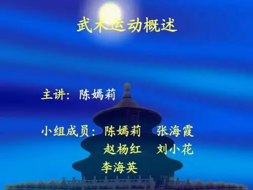 武术运动概述