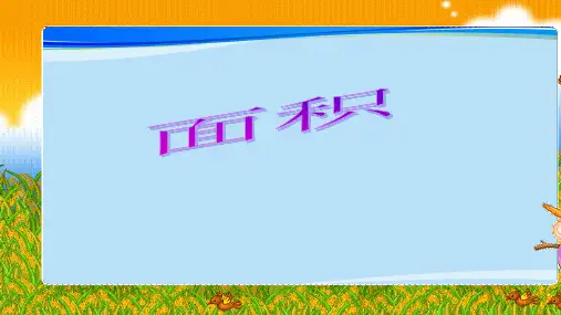 三年级上册数学课件-面积2   沪教版(共21张PPT)最新课件