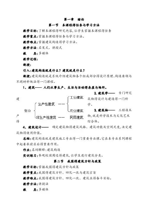 建筑构造教案