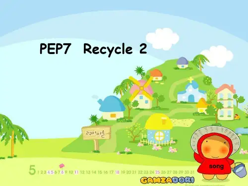 pep六年级英语上册recycle  2-精品课件.ppt