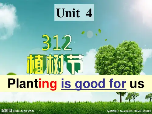 最新湘少版六年级下册Unit 4 Planting trees is good for us课件