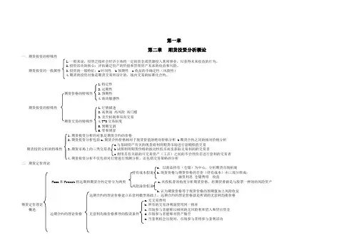 期货从业资格投资分析总提纲