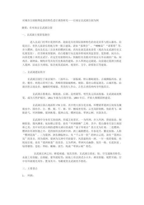 调研报告正文