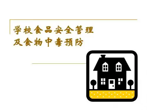 校园食品安全管理员培训课件