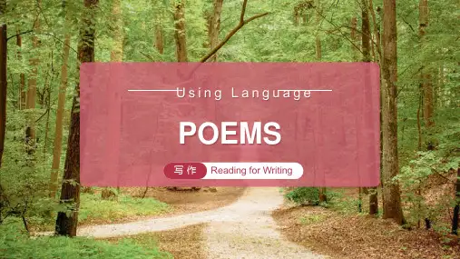 【公开课】Unit+5Reading+for+Writing人教版(2019)选择性必修第三册