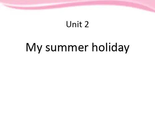 《My summer holiday》PPT-上海教育版六年级英语上册