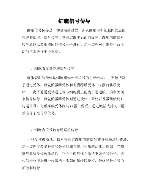 细胞信号传导