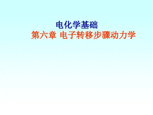 电化学原理-第6章：电子转移步骤动力学-4