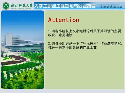 第四讲 职业决策