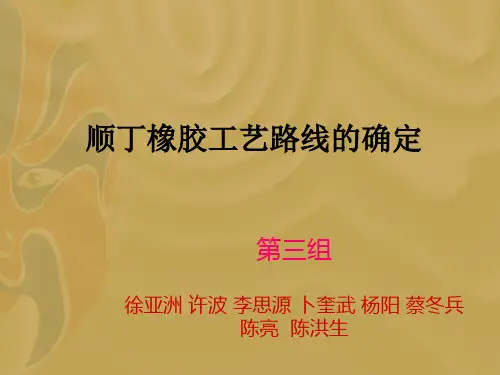 第三组：顺丁橡胶的生产工艺路线的确定