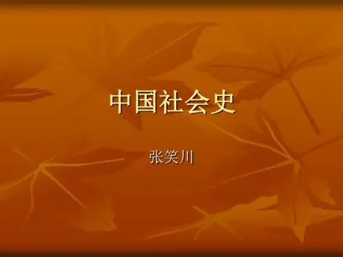 中国社会史