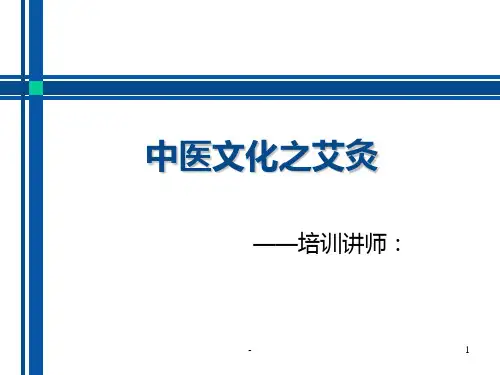 中医文化之艾灸PPT课件