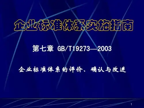 体系 7 评价、确认、改进