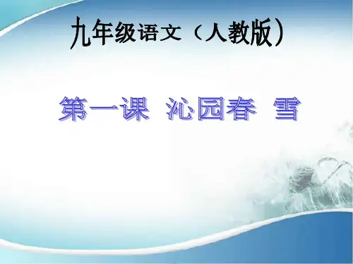 《沁园春 雪》(完美版)ppt课件