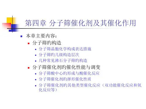 工业催化--分子筛及其催化作用