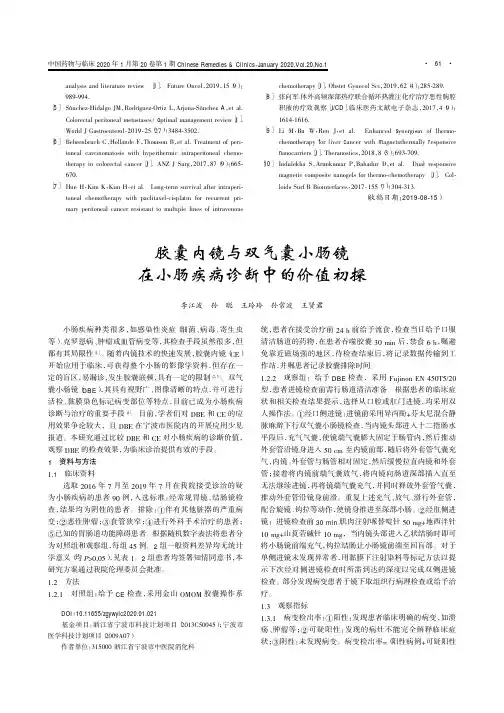 胶囊内镜与双气囊小肠镜在小肠疾病诊断中的价值初探