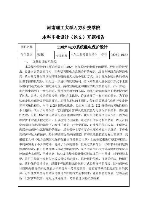 张鹏的开题报告