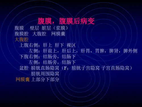 腹膜后病变