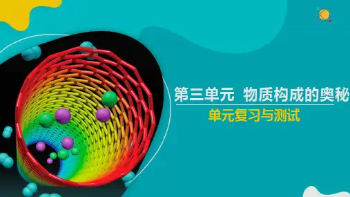 人教版九年级化学上册同步精品课堂 第三单元 物质构成的奥秘(复习课件)