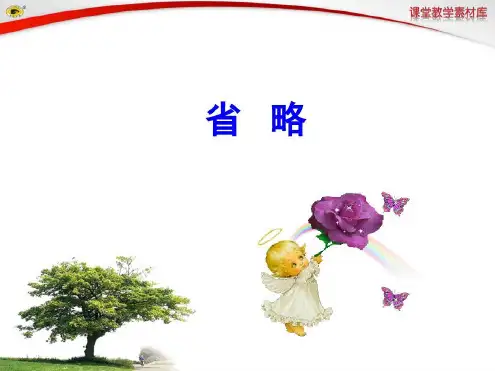 完整版高中英语语法省略句