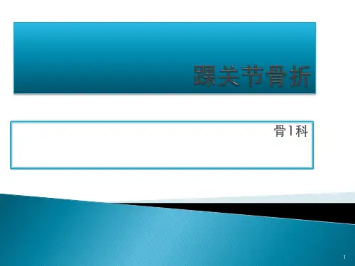 踝关节骨折PPT幻灯片