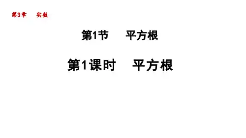 湘教八上数学《.1平方根》课件