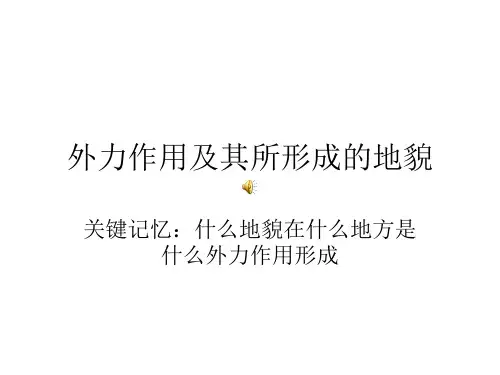 外力作用及各种地貌