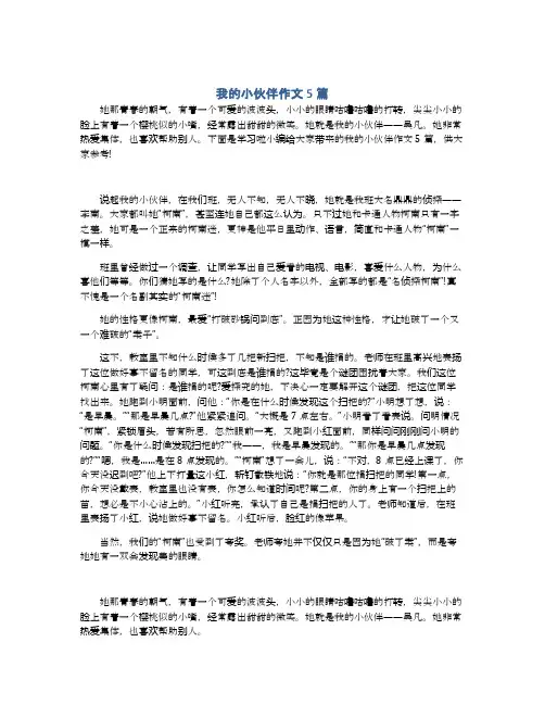 我的小伙伴作文5篇