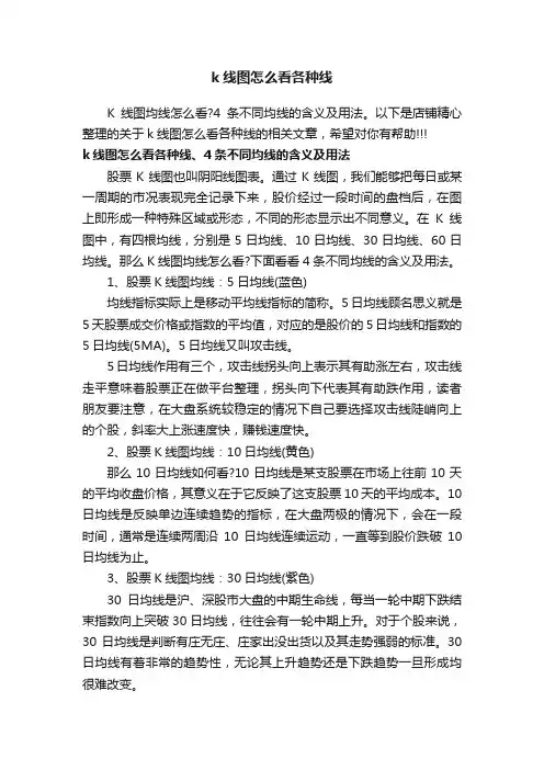 k线图怎么看各种线