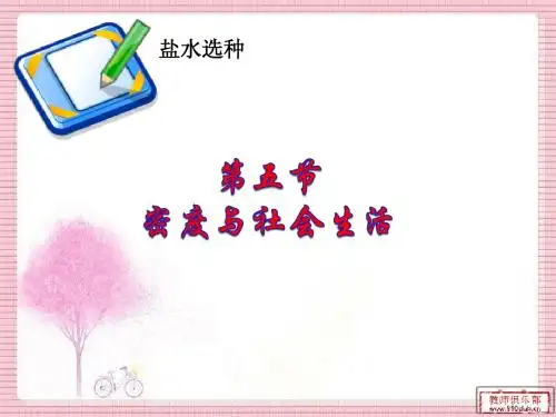 密度与社会生活(阜阳未来学校张振)
